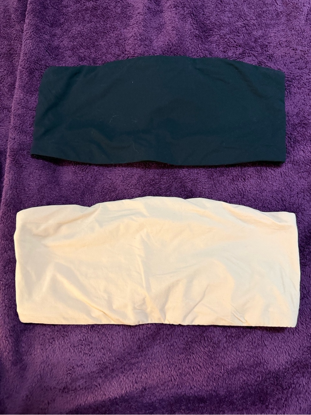 Black and Nude Bandeau Twin Pack